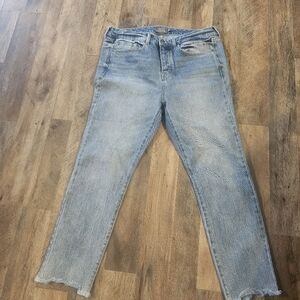 Torrid high rise straight button fly jeans, 10R
